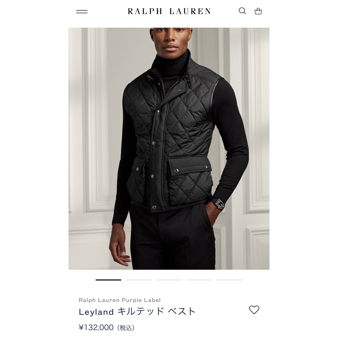 パープルレーベル ダウンベスト | フリマアプリ ラクマ