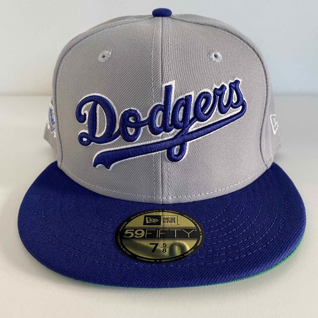 New Era Cap 5/8 ツバ裏グリーン ニューエラ ドジャース キャップ-