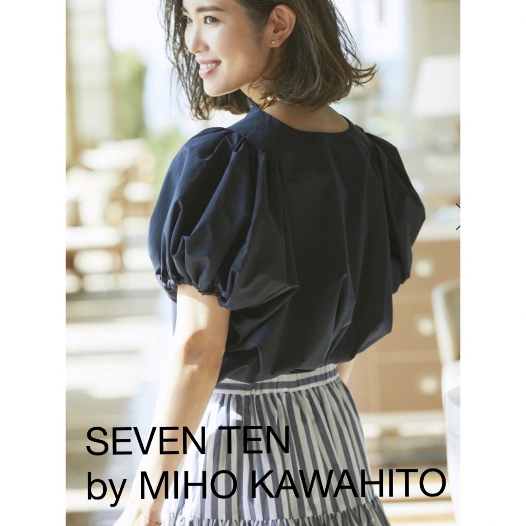 SEVEN TEN by MIHO KAWAHITOギャザースリーブブラウス