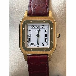 カルティエ(Cartier)の1980年代 カルティエ アンティーク 18KYG サントス 時計 手巻(腕時計)