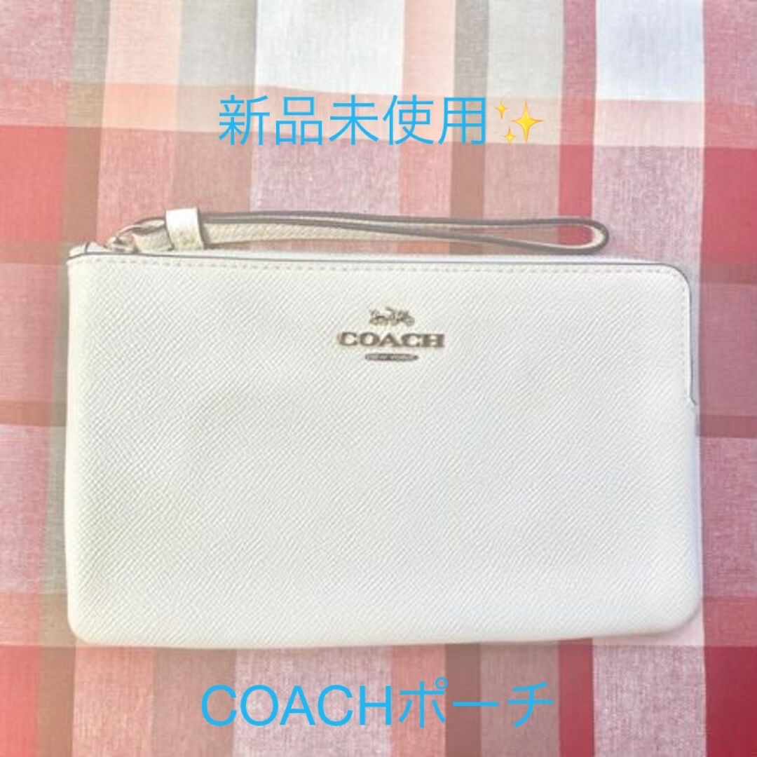 COACH 新品 未使用 ポーチ レディース 6648 IMCHK ホワイト