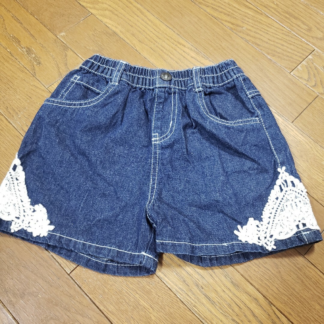 デニムパンツ キッズ/ベビー/マタニティのキッズ服女の子用(90cm~)(パンツ/スパッツ)の商品写真