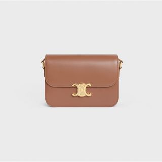 セリーヌ(celine)の新品 CELINE セリーヌ クラシック トリオンフ ショルダーバッグ ブロンズ(ショルダーバッグ)