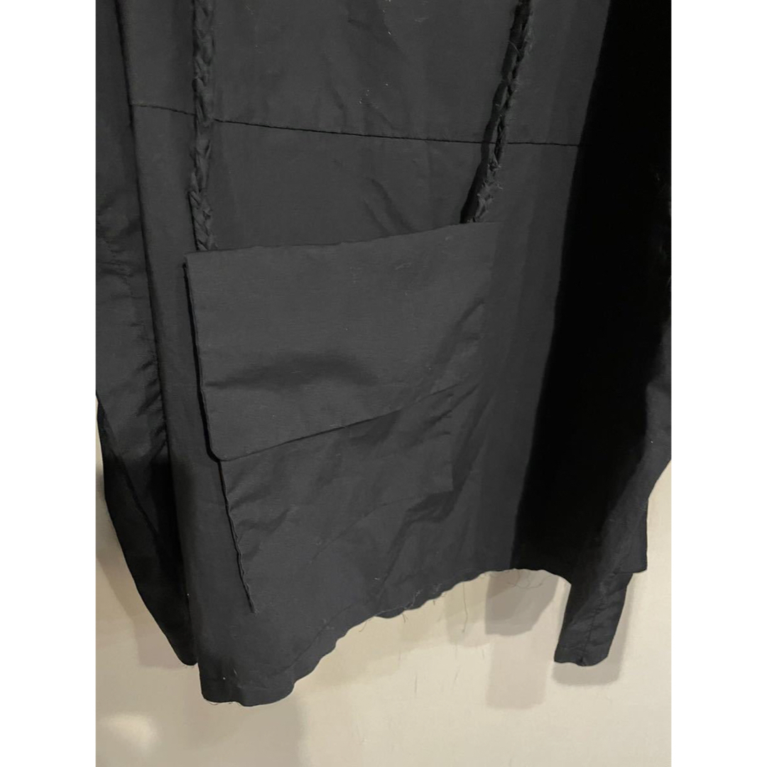 ambush ブラックパッチワーク ネックレス バッグ付きシャツ プールオーバー