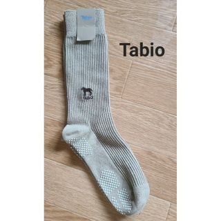 タビオ(Tabio)の【Tabio】犬刺繍鹿の子 滑り止め付きクルーソックス(ソックス)