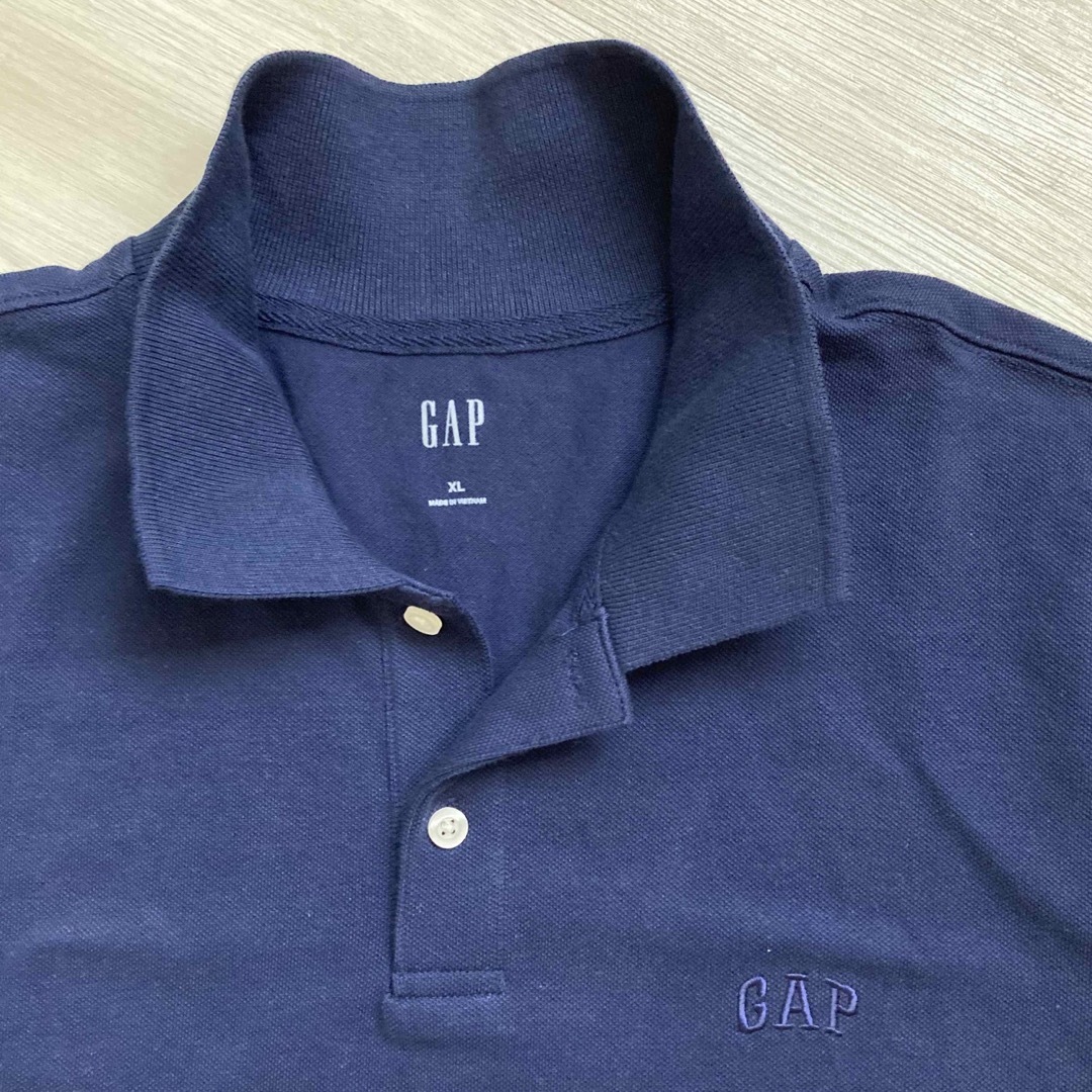 新品　GAP メンズポロシャツ ネイビー XL