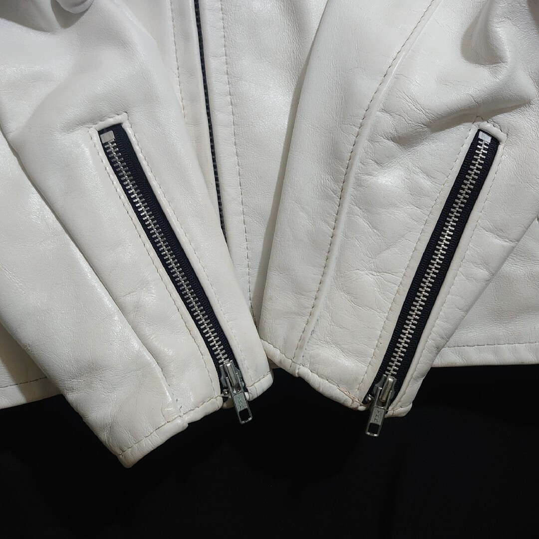 schott - ☆超美品☆Schott641 シングルライダース白 size40