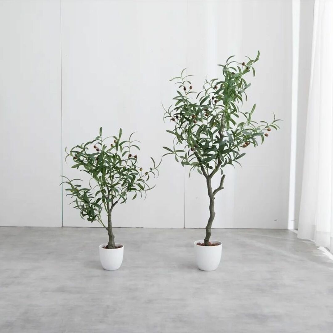 【光触媒/抗菌防臭】人工観葉植物 オリーブ 高さ125cm 4