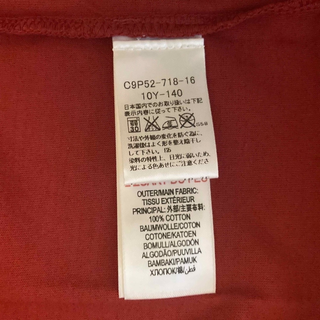 新品•未使用　タグ付き　半袖Tシャツ　Burberry バーバリー　赤