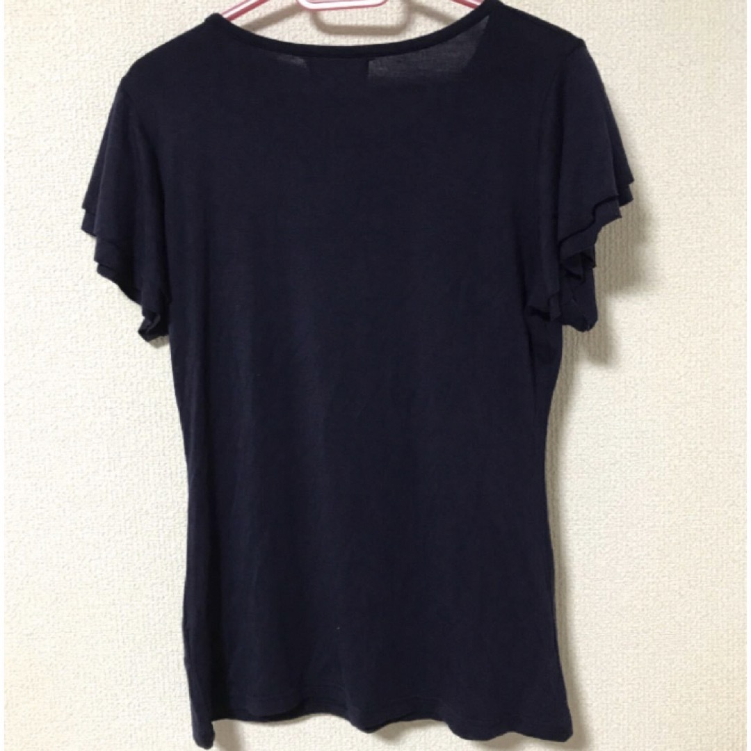 TOCCO closet(トッコクローゼット)のフリル袖　カットソー  レディースのトップス(カットソー(半袖/袖なし))の商品写真