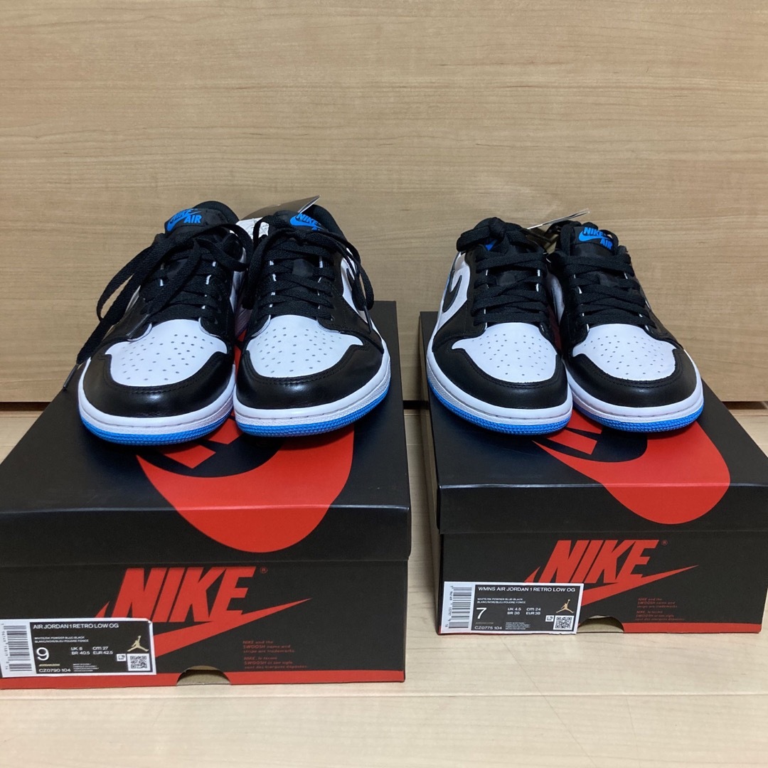 メンズセット販売 24cm&27cm Air Jordan 1 low UNC