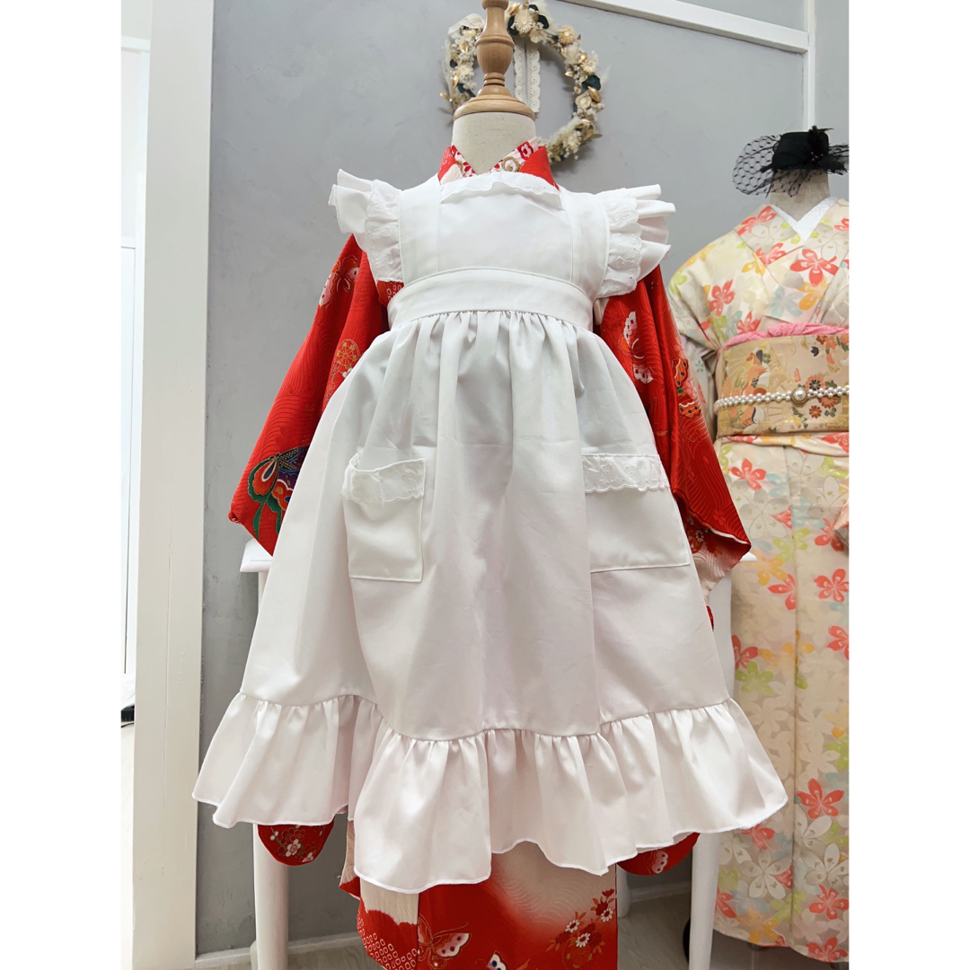 蝶舞う可愛い3歳用♡ キッズ/ベビー/マタニティのキッズ服女の子用(90cm~)(和服/着物)の商品写真