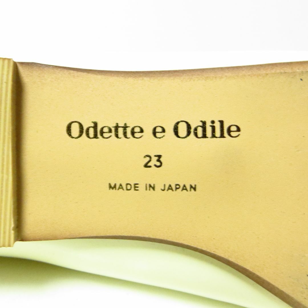 Odette e Odile(オデットエオディール)の極美品 オデットエオディール フラットシューズ ローヒール 23㎝ ホワイト レディースの靴/シューズ(ハイヒール/パンプス)の商品写真