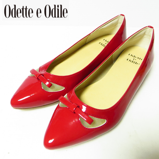 オデットエオディール(Odette e Odile)のほぼ未使用 オデットエオディール フラットシューズ ローヒール 22.5㎝(ハイヒール/パンプス)