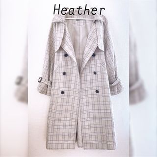 ヘザー(heather)のHeather ヘザー チェック トレンチコート(トレンチコート)