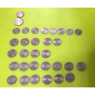 32枚セット!500円 1000円 5000円 天皇陛下記念プルーフ硬貨 他銀貨