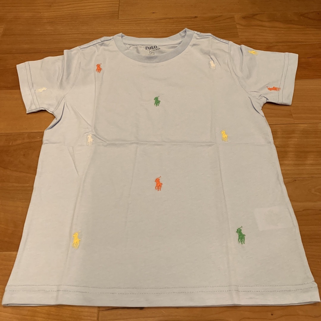 POLO RALPH LAUREN(ポロラルフローレン)のポロ　ラルフローレン　Tシャツ 130 マルチカラーポニー刺繍　爽やか キッズ/ベビー/マタニティのキッズ服男の子用(90cm~)(Tシャツ/カットソー)の商品写真