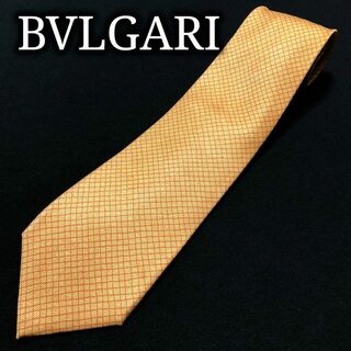 ブルガリ(BVLGARI)のブルガリ チェック オレンジ ネクタイ A105-V07(ネクタイ)