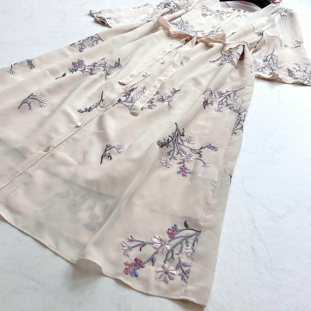 Rose Tiara - 【Rose Tiara】大きいサイズ*シフォンワンピース フレア