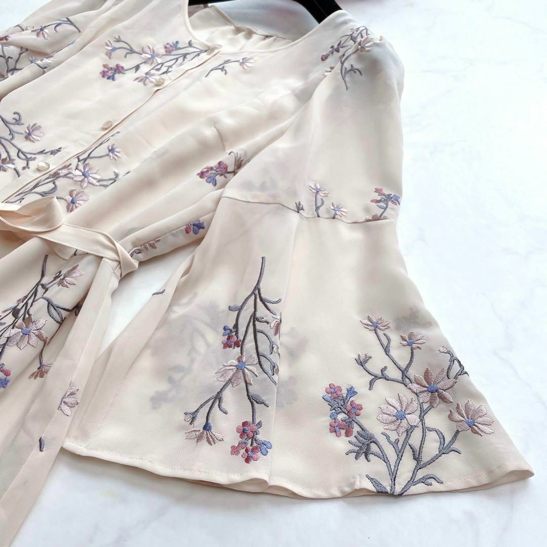 Rose Tiara - 【Rose Tiara】大きいサイズ*シフォンワンピース フレア