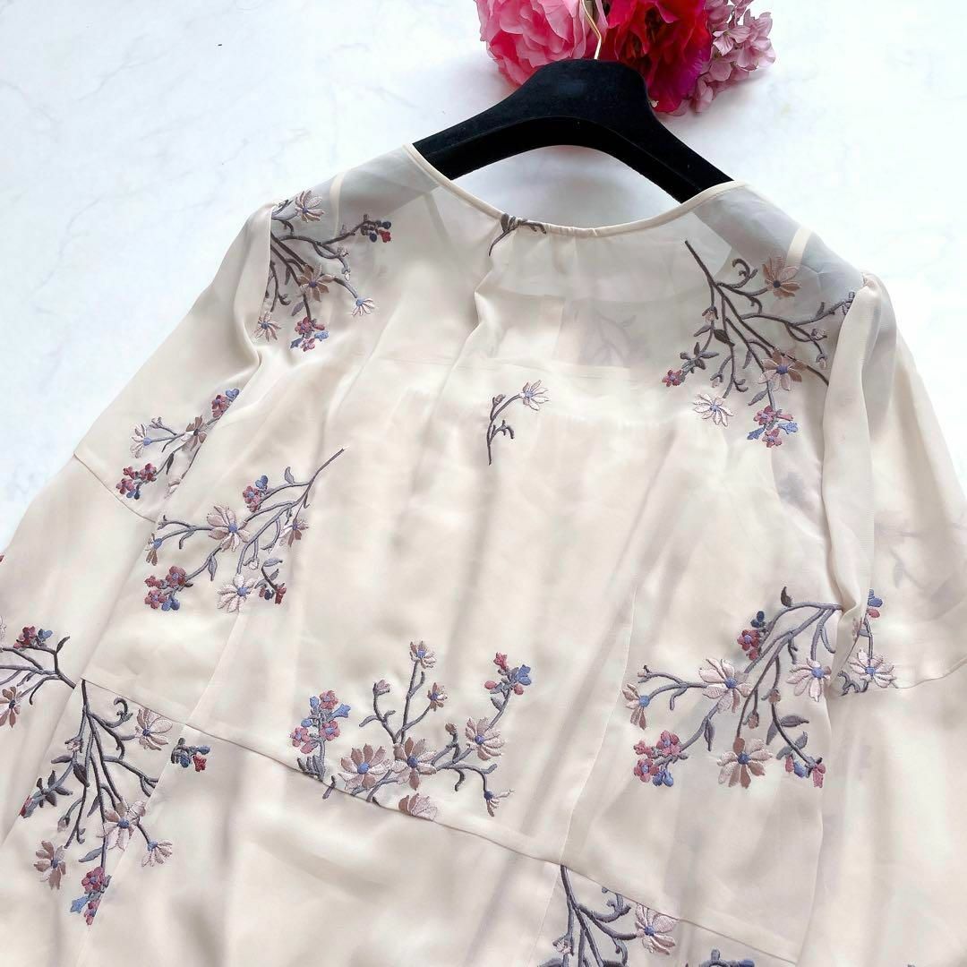 Rose Tiara - 【Rose Tiara】大きいサイズ*シフォンワンピース フレア