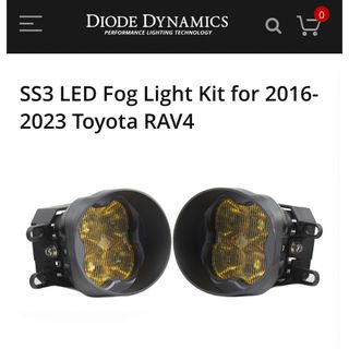 Diode dynamics RAV4 フォグライト 黄　アンバーバックライト無(車外アクセサリ)