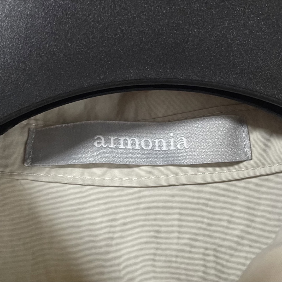 【armonia】衿付き前ボタンワンピース シャツワンピース レディースのワンピース(ロングワンピース/マキシワンピース)の商品写真