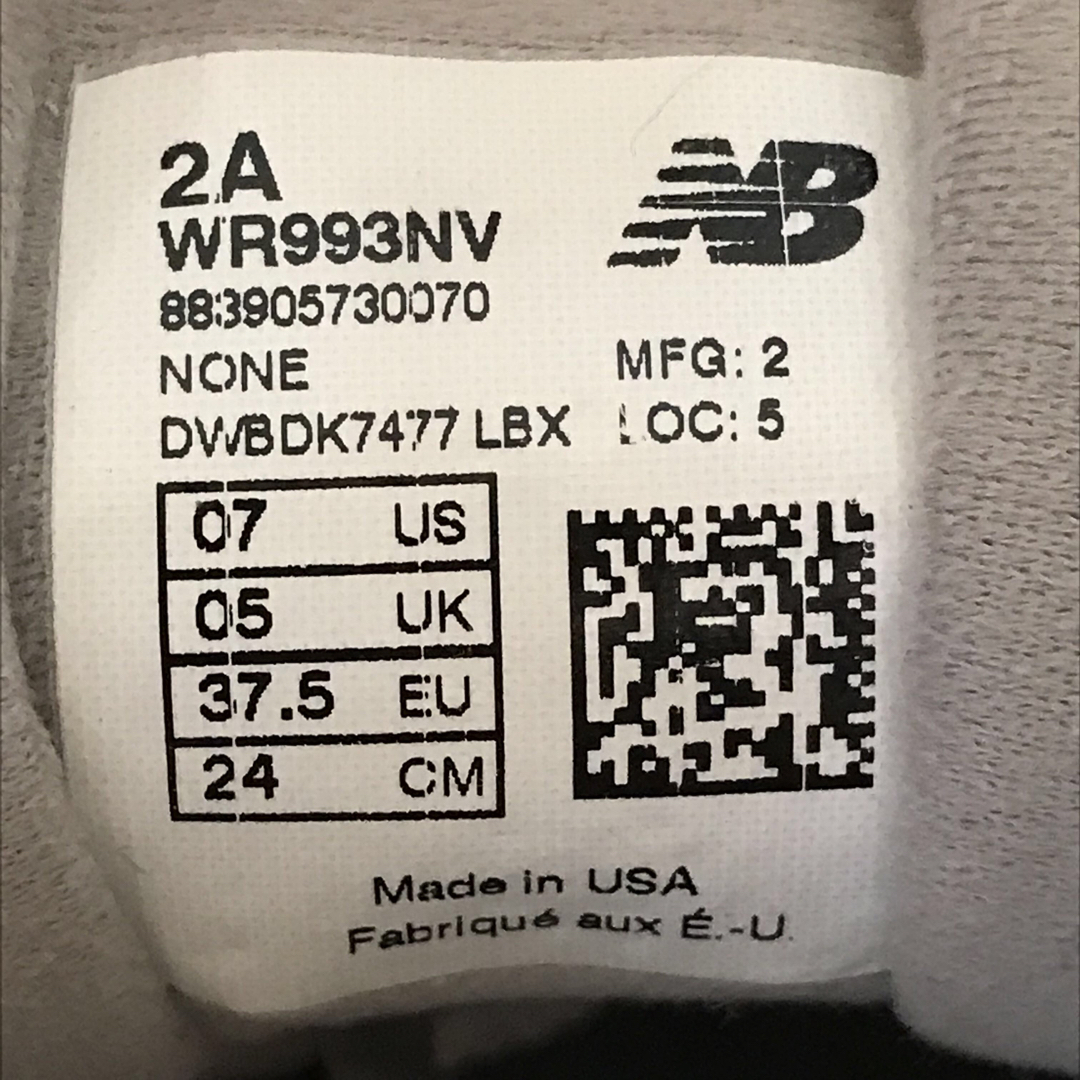 New Balance - アメリカUSA製 ニューバランス WR993NV 24cmの通販 by ...