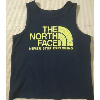 ザノースフェイス(THE NORTH FACE)の【美品】ノースフェイス　タンクトップ カットソー 110 半袖(Tシャツ/カットソー)