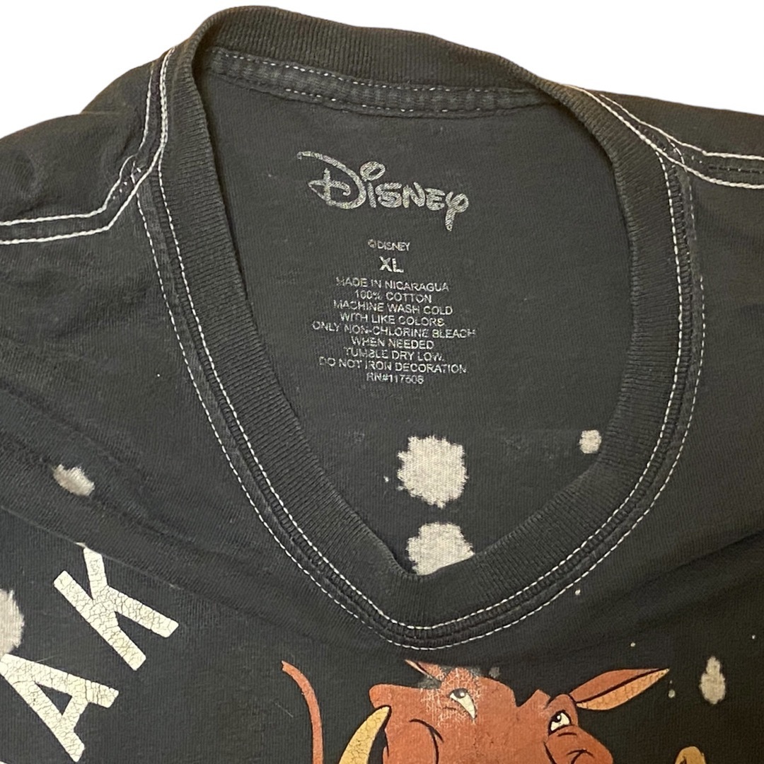 Disney(ディズニー)の【海外古着】ディズニー Disney ニカラグア製　ライオンキング　Tシャツ メンズのトップス(Tシャツ/カットソー(半袖/袖なし))の商品写真