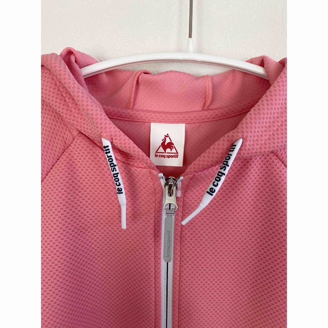 le coq sportif(ルコックスポルティフ)のルコック スポルティフ ソロテックススウェットジャケット　ピンク　Mサイズ レディースのトップス(パーカー)の商品写真