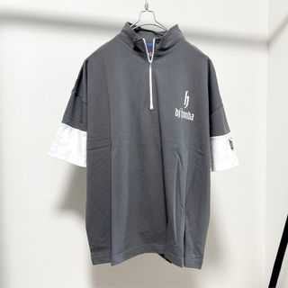 ディージェイホンダ(dj honda)の新品・未使用　DJhonda ディージェイホンダ　ジッパーtシャツ  L グレー(Tシャツ/カットソー(半袖/袖なし))