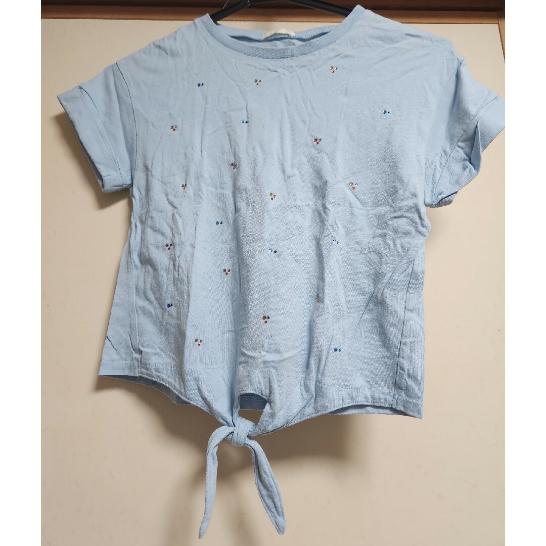 GU(ジーユー)の女の子用チュニック キッズ/ベビー/マタニティのキッズ服女の子用(90cm~)(Tシャツ/カットソー)の商品写真