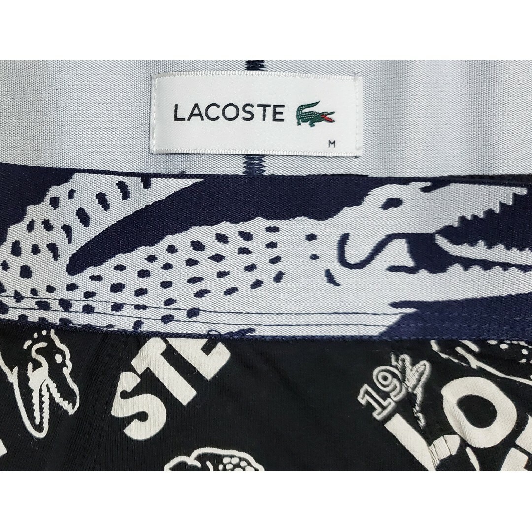 LACOSTE(ラコステ)のラコステ　新品　メンズ　ボクサーパンツ(アリゲーター/ブラックM) メンズのアンダーウェア(ボクサーパンツ)の商品写真