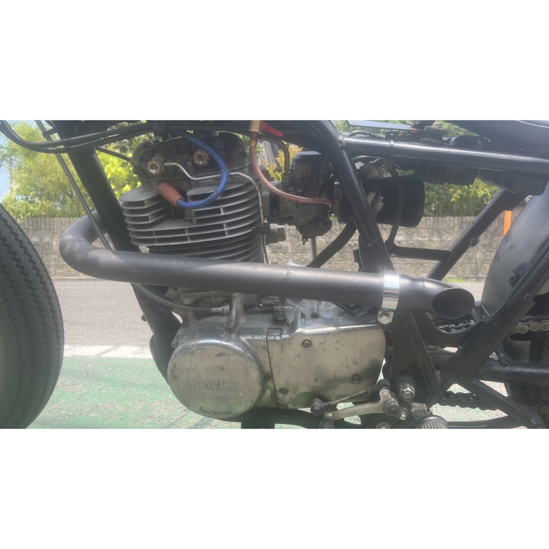 SR400 左出しマフラー フルエキ 直管 ポン付け-eastgate.mk