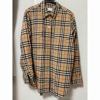 バーバリー(BURBERRY)のBurberry ストレッチコットンオーバーサイズシャツ(シャツ/ブラウス(長袖/七分))