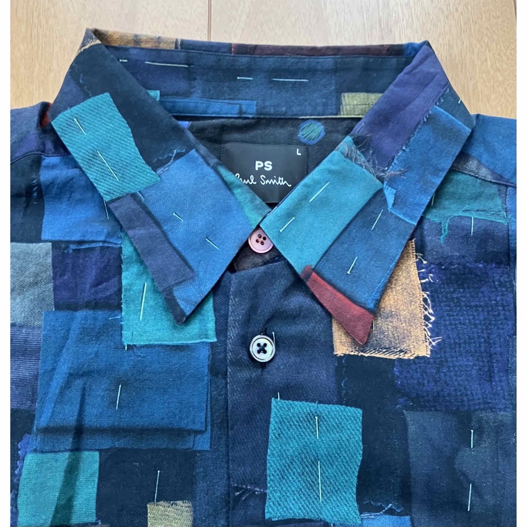 交換無料! 【美品】Paul Smith Smith 長袖 総柄 情熱セール 長袖
