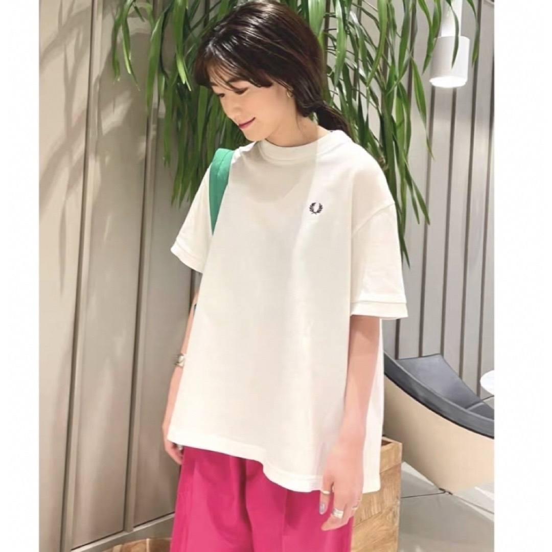 FRED PERRY FRED PERRY×Ray BEAMS/別注 オーバーサイズ Tシャツの通販 by KaneKa.7 ⭐︎美品⭐︎ フレッドペリー 半袖Tシャツ グリーン Sサイズ
