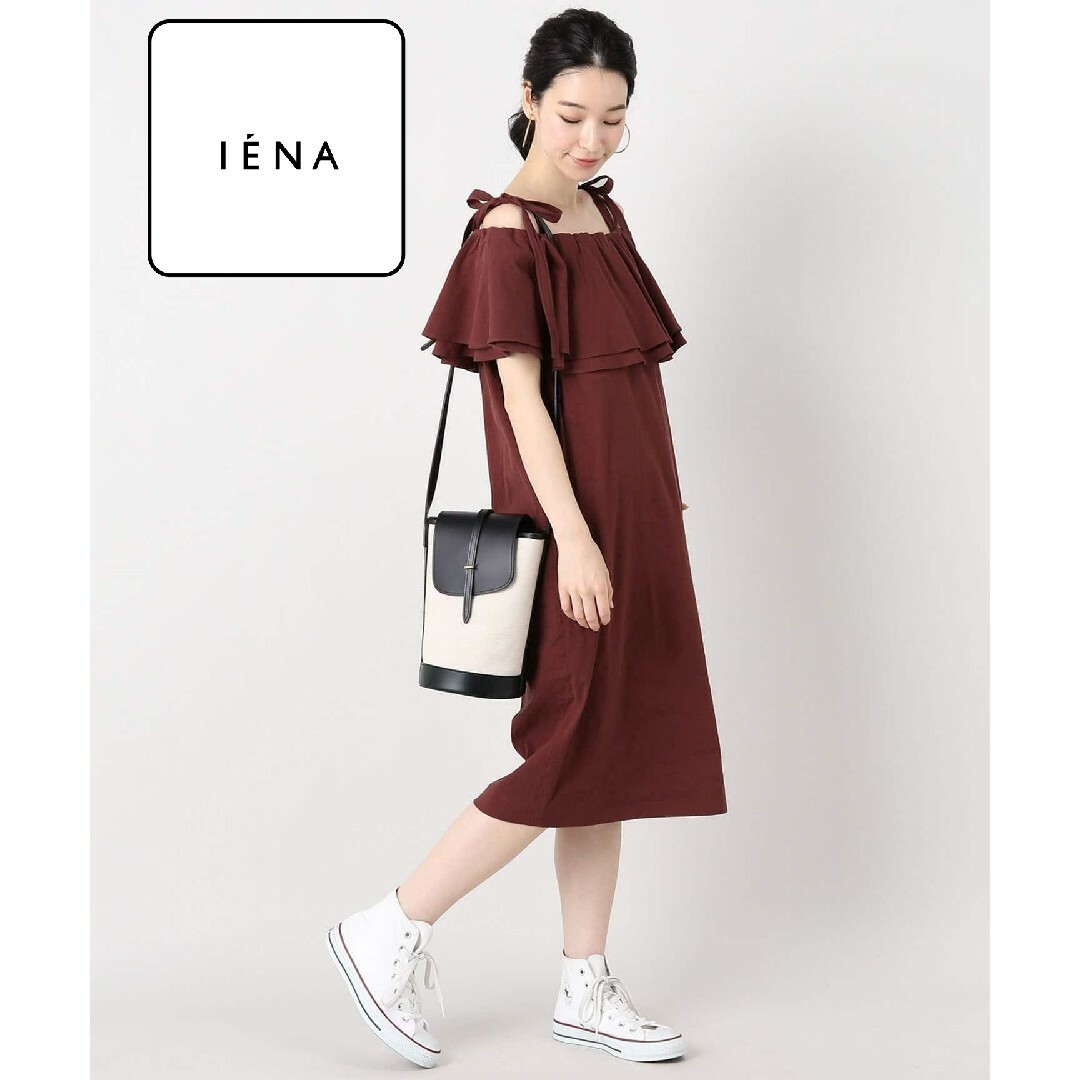 IENA - (美品)IENA ワンピース 膝丈 半袖 36 リネンの通販 by アパレル ...