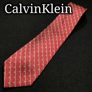 カルバンクライン(Calvin Klein)のカルバンクライン ドットレジメンタル ワインレッド ネクタイ A105-X04(ネクタイ)