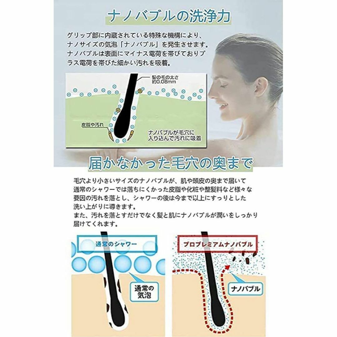 東京星川 シャワーヘッド 節水 塩素除去 3段階モード 美肌機能　シルバー