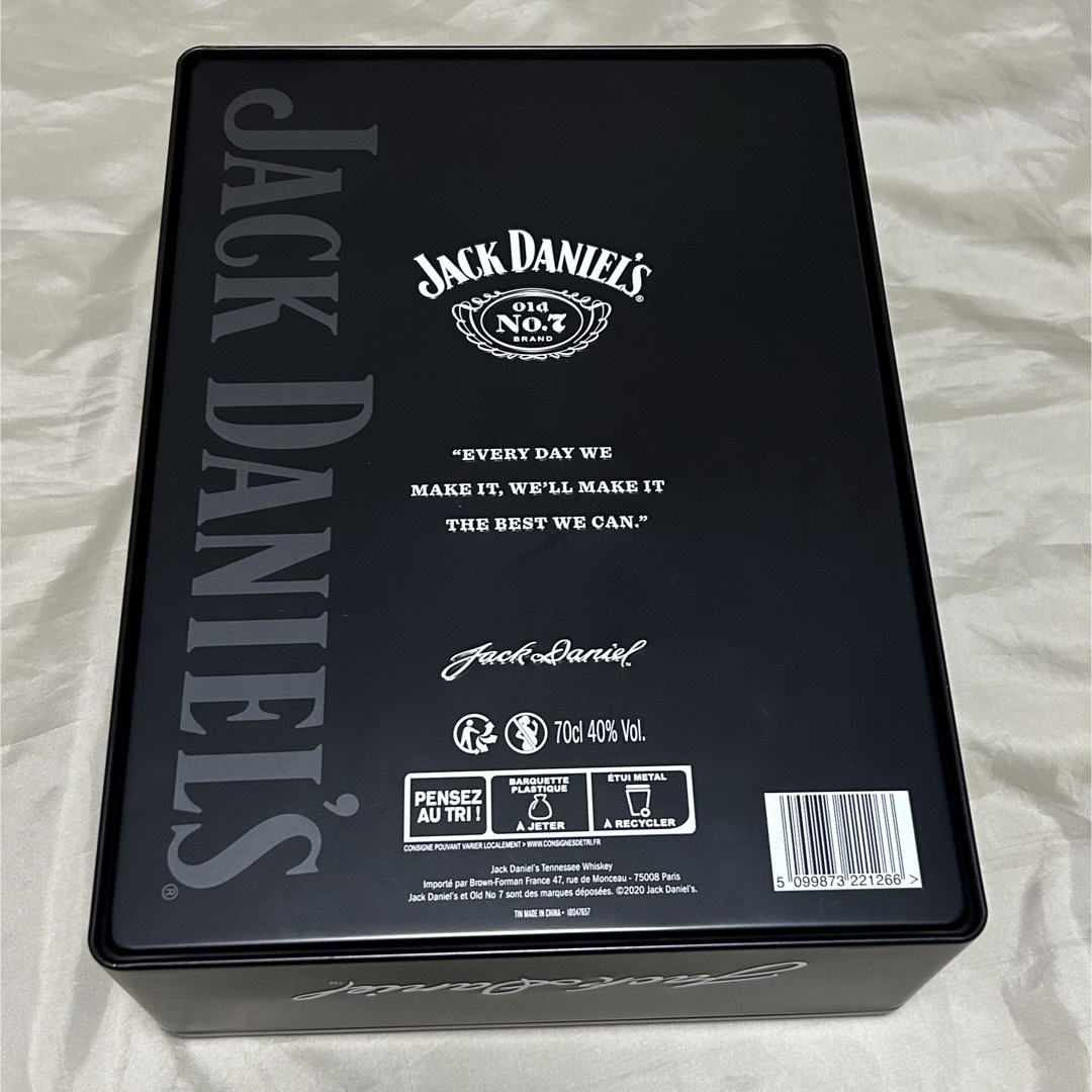 JACK DANIEL'S OLD NO.7ジャックダニエル グラス 缶 ケース インテリア/住まい/日用品のキッチン/食器(アルコールグッズ)の商品写真