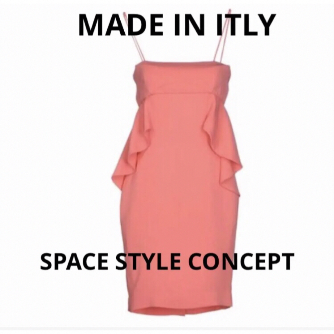 新品未使用★SPACE STYLE CONCEPTラッフルフリルワンピース42