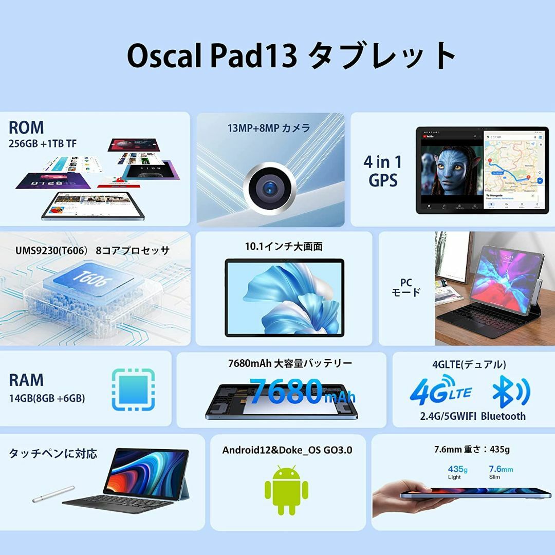 予約販売 タブレット 本体 android 12 SIMフリー 新品 未使用 10インチ