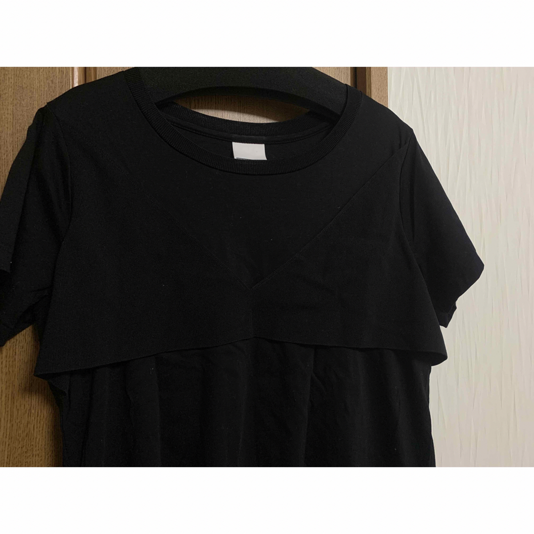 nitca(ニトカ)のnitca ビスチェレイヤード風Tシャツ レディースのトップス(Tシャツ(半袖/袖なし))の商品写真