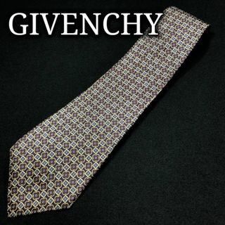 ジバンシィ(GIVENCHY)のジバンシィ 小紋 ネイビー＆パープル ネクタイ A105-Y10(ネクタイ)