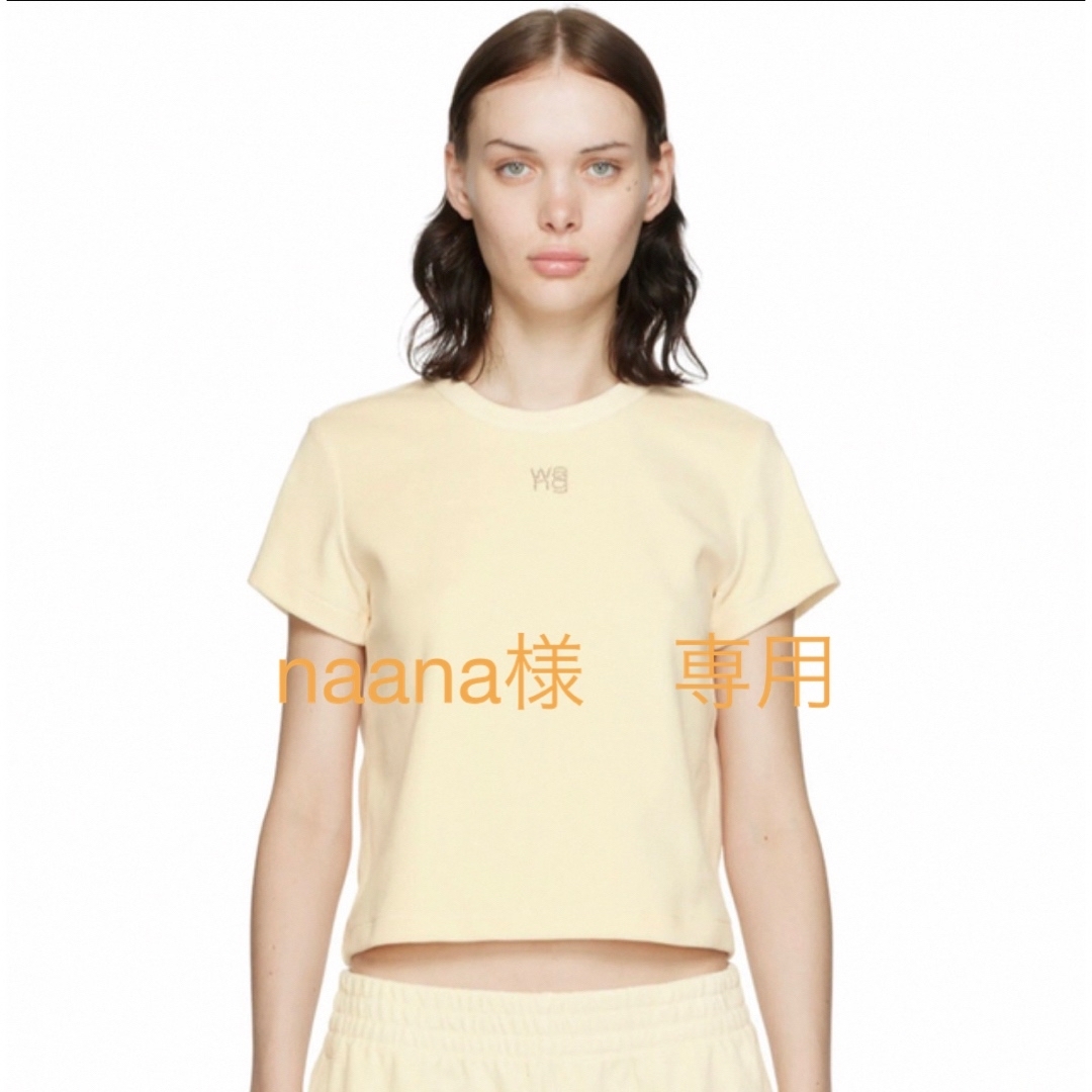 Alexander wang  ベロアTシャツ　イエロー