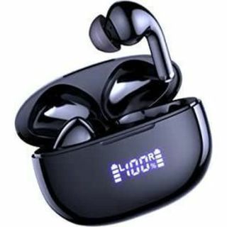 Bluetooth5.3 イヤホン ワイヤレス iPhone Android 黒(その他)