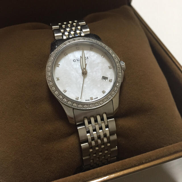 Gucci(グッチ)のGUCCI 時計 ダイヤモンド レディースのファッション小物(腕時計)の商品写真