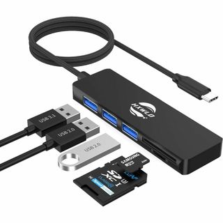 USB C ハブ アダプタ 5-in-1ドッキングステーション (映像用ケーブル)